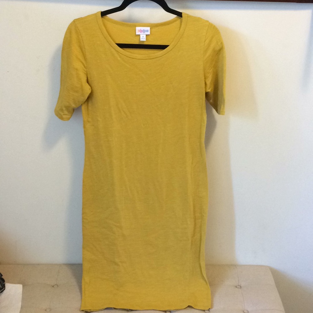 Mustard yellow Julia Dress by LuLaRoe